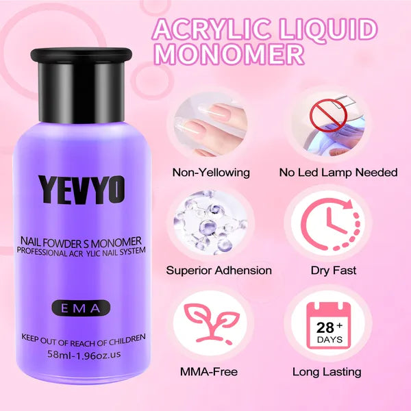 Acrylic Nail Kit, 24 Color Glitter Acrylic Powder Monomer Liquid Set, Nail Kit Set Professional with Everything Acrylic Brushes and 200 Pcs Nail Tips for Extension Beginner
