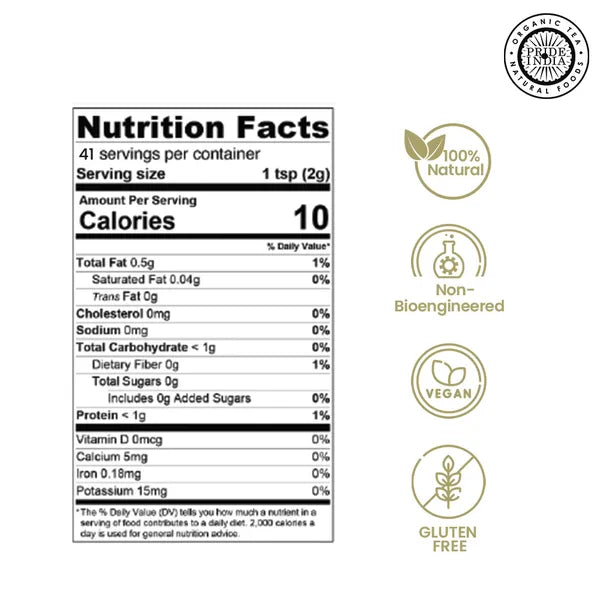 Pride of India | Black Mustard Seed 2.9 oz (82 gm) Small Dual Sifter Bottle | Gourmet & Vegan Indian Spice | Pungent/Spicy Flavor | Dry Seasoning | Gluten Free & Non-Bioengineered | Easy to Use