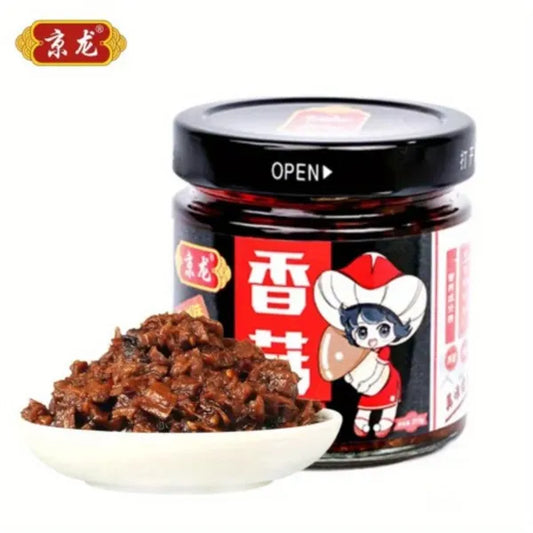 210g * 3 Bottles. Mushroom Sauce Spicy Mix Rice Mix Noodles Chili Sauce Fresh and Spicy Instant Seasoning Sauce 210g Bottled New Product Tasting Price