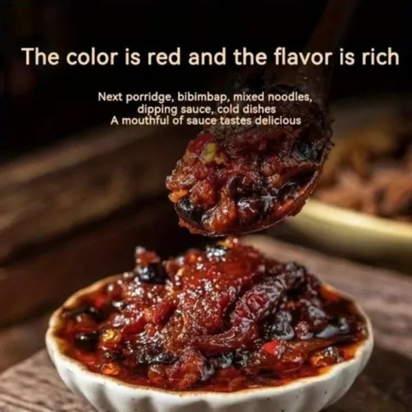 210g * 3 Bottles. Mushroom Sauce Spicy Mix Rice Mix Noodles Chili Sauce Fresh and Spicy Instant Seasoning Sauce 210g Bottled New Product Tasting Price