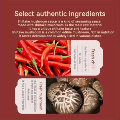 210g * 3 Bottles. Mushroom Sauce Spicy Mix Rice Mix Noodles Chili Sauce Fresh and Spicy Instant Seasoning Sauce 210g Bottled New Product Tasting Price