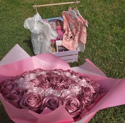 XL Handmade Satin Rose Bouquet