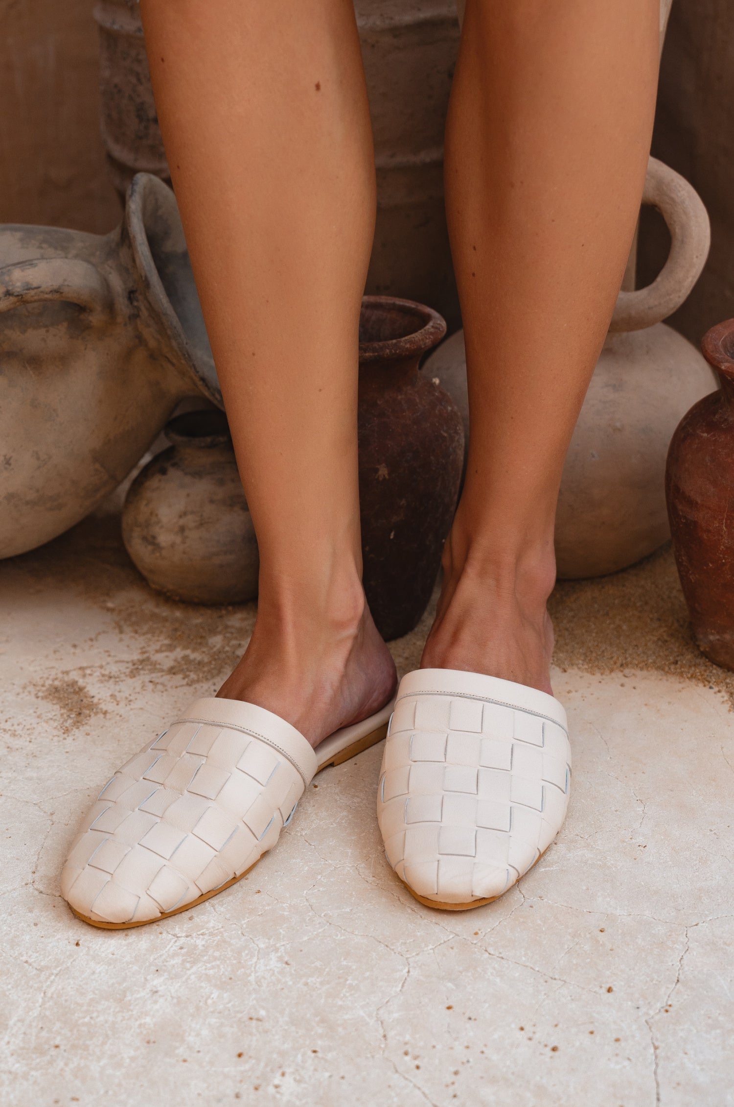 Clementine Leather Slides-1