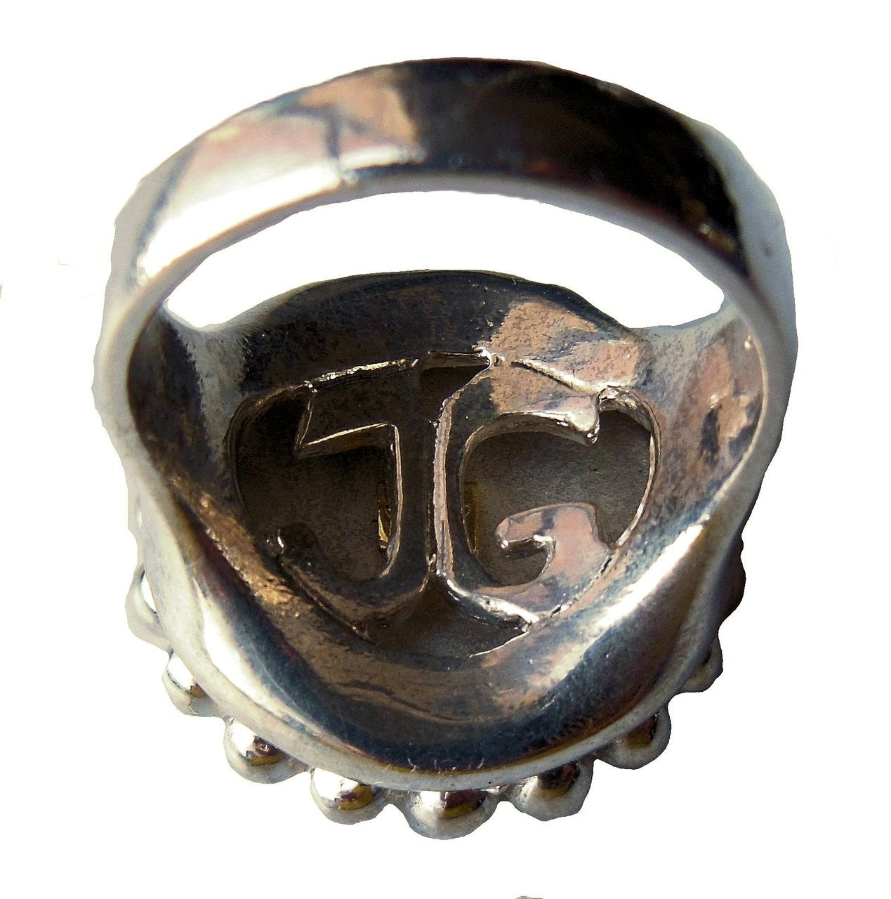 Fleur De Lis Ring-Sterling Silver with Diamonds-3