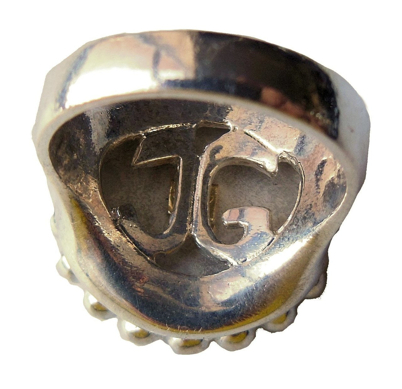 Fleur De Lis Ring-Sterling Silver with Diamonds-7