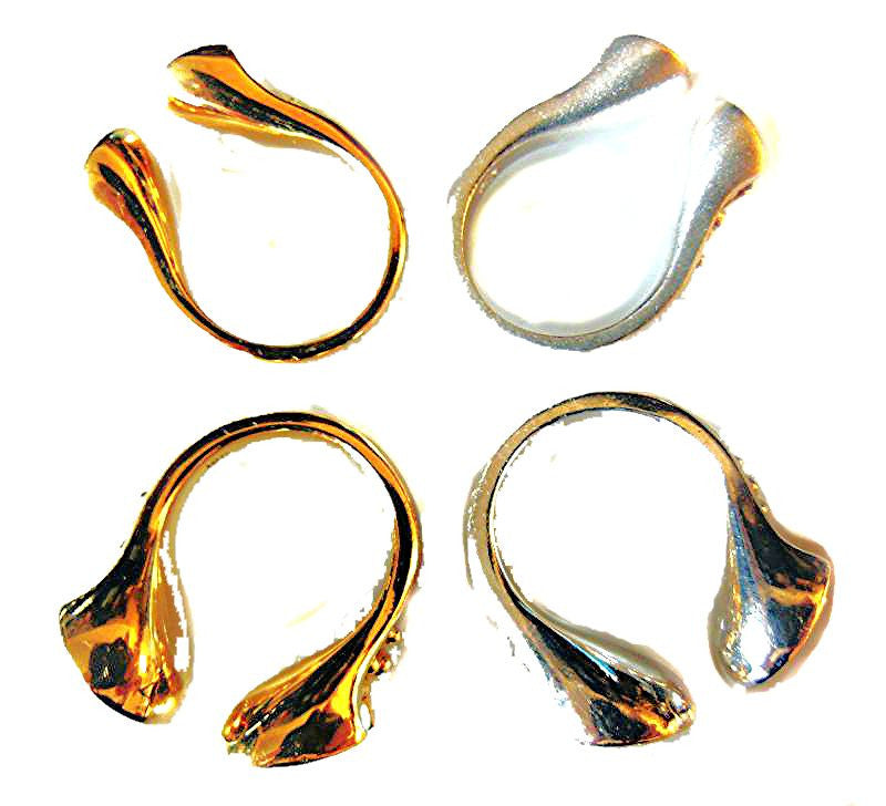 Equestrian "Lucky You" Horseshoe Ring: Sterling Silver with Diamonds. Smaller Version-8