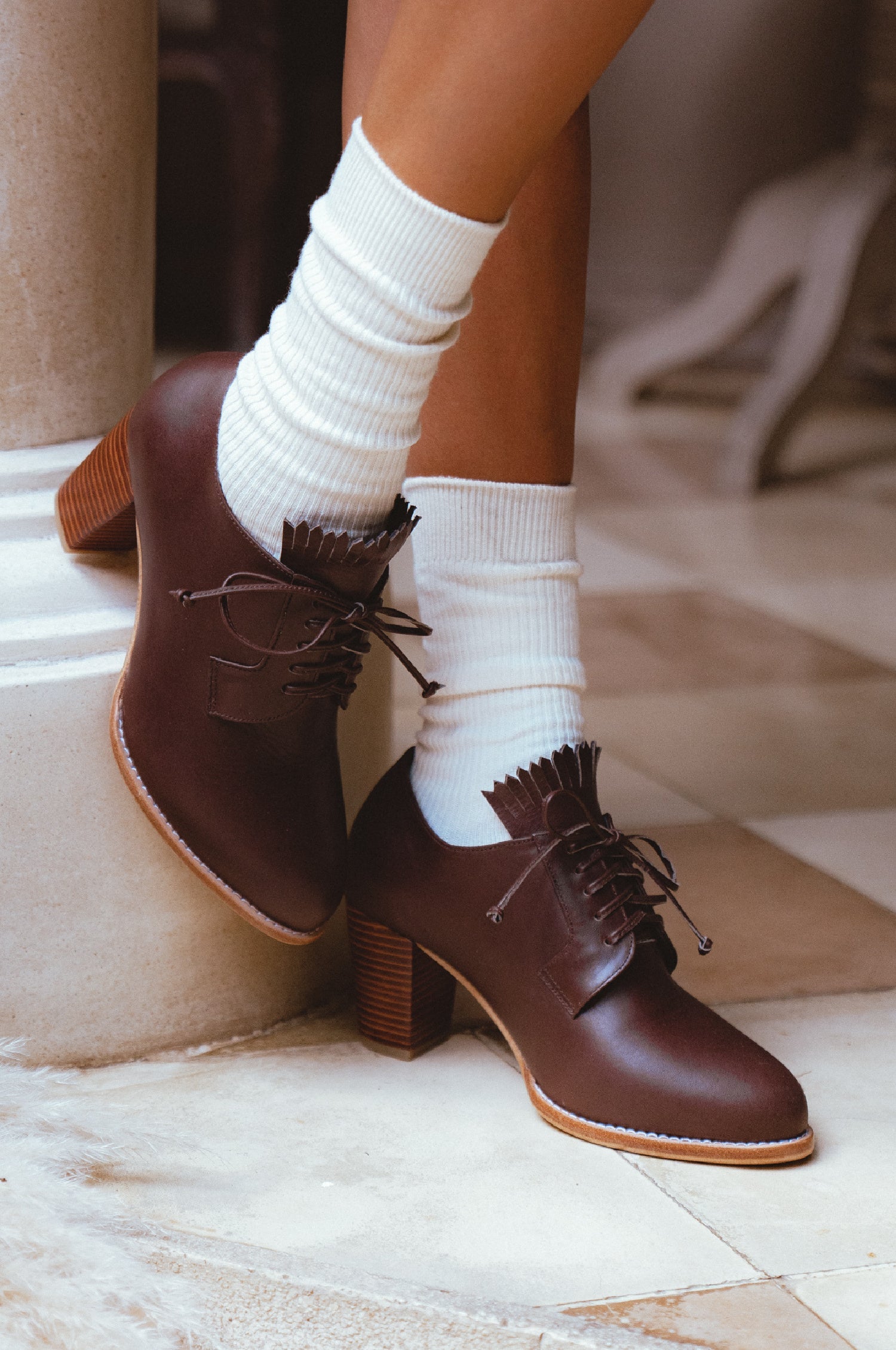 Lyon Lace-up Leather Oxfords-0
