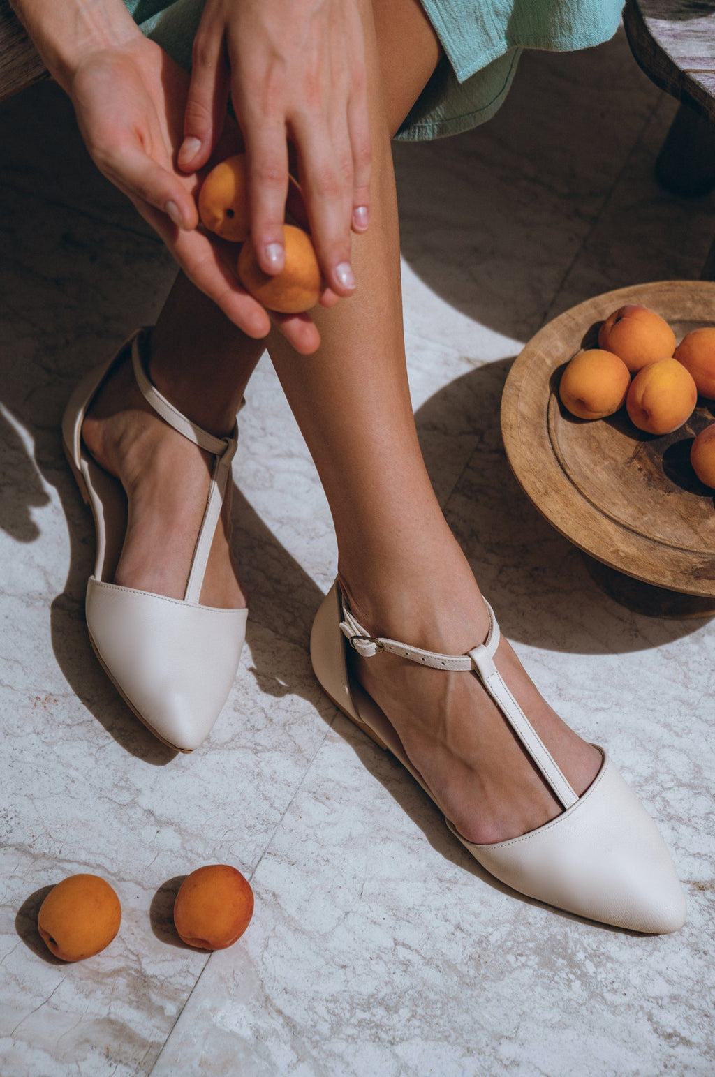 Paula Pointy Leather Flats-0