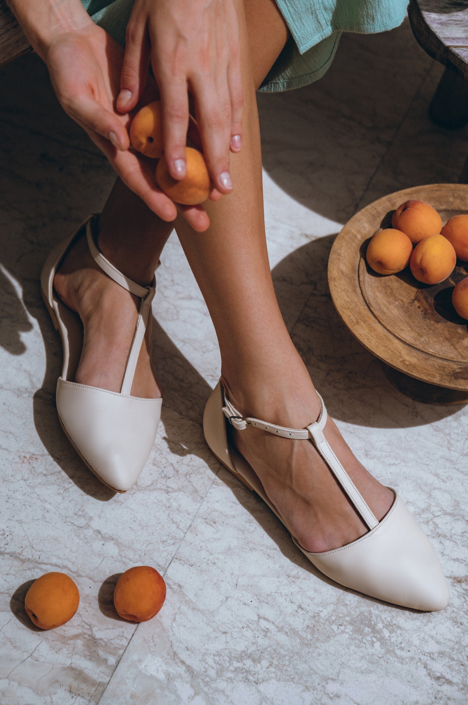 Paula Pointy Leather Flats-0