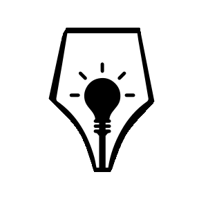 Pro-Truth Pledge Logo Pendant: Pen Tip & Light Bulb. 14K Gold-10