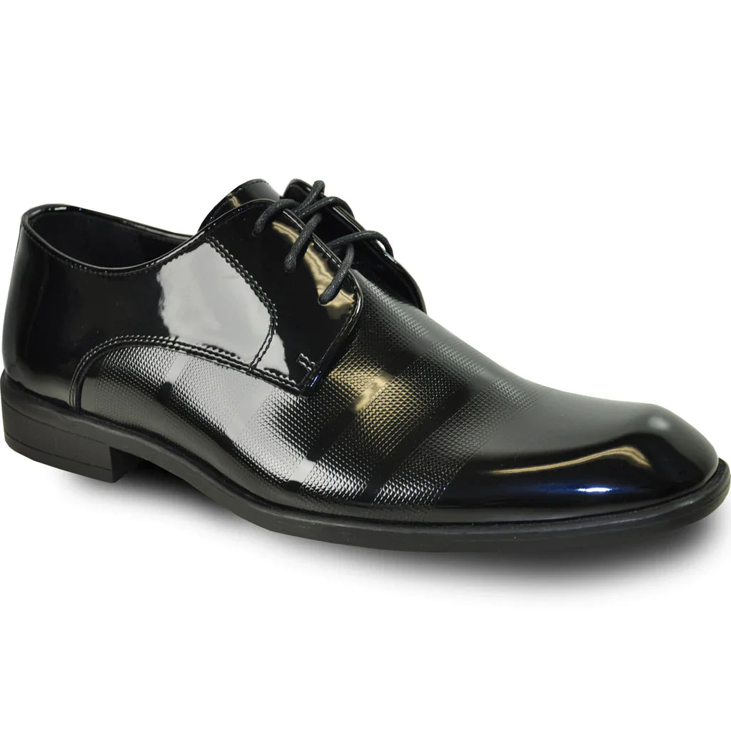 "Rockefeller" Black Vangelo Tuxedo Shoes-0