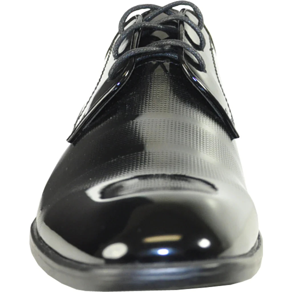 "Rockefeller" Black Vangelo Tuxedo Shoes-1