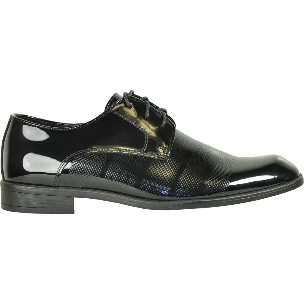 "Rockefeller" Black Vangelo Tuxedo Shoes-3
