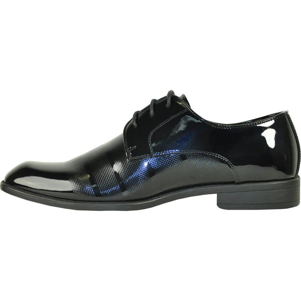 "Rockefeller" Black Vangelo Tuxedo Shoes-4