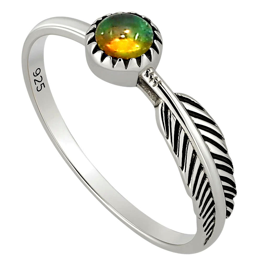 Ethiopian Opal Ring size-6.5 R-1042 SDR251945-2