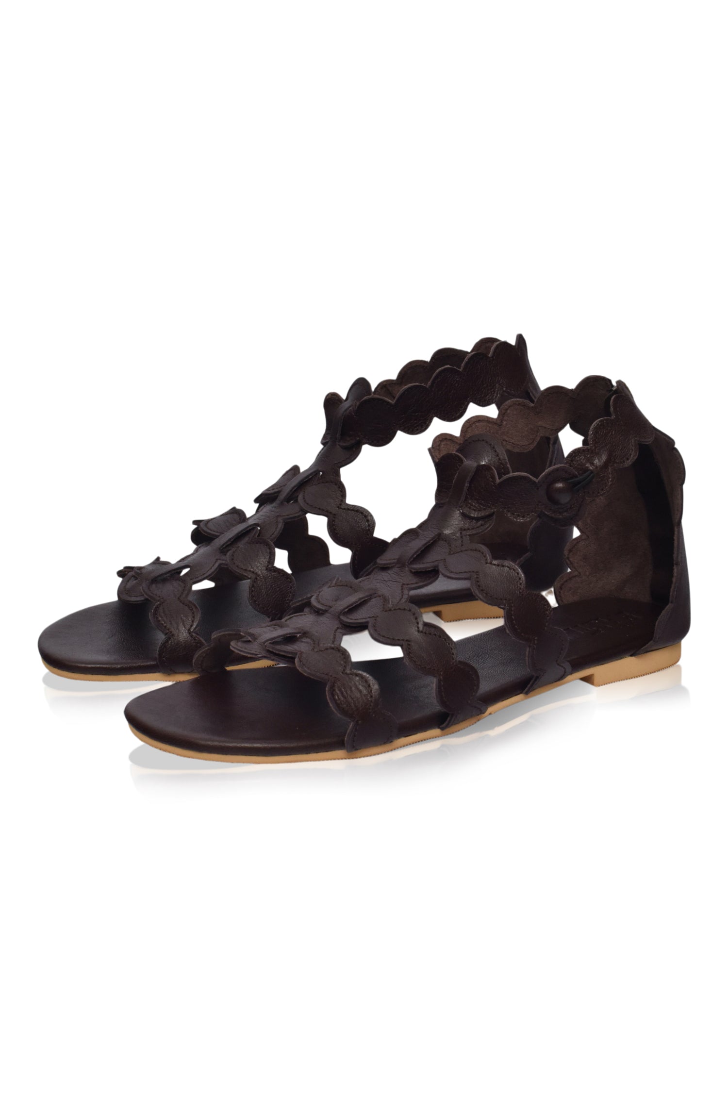 Sol Leather Greek Sandals-4