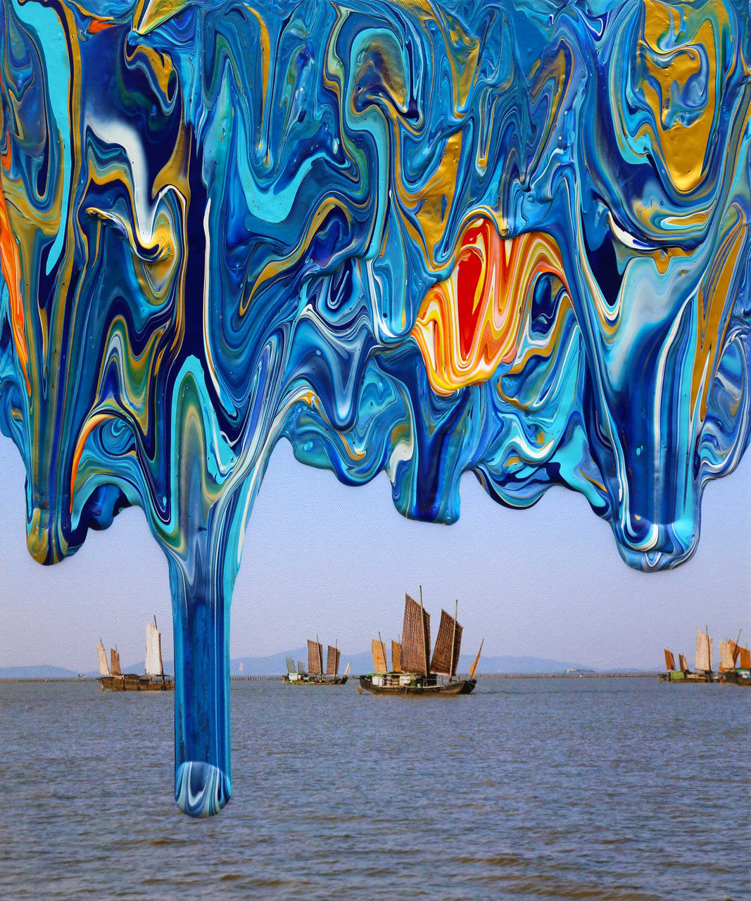 Antonio Wehrli Gravity Paint Drip Bracelet: Art into Jewelry-18K Gold-6