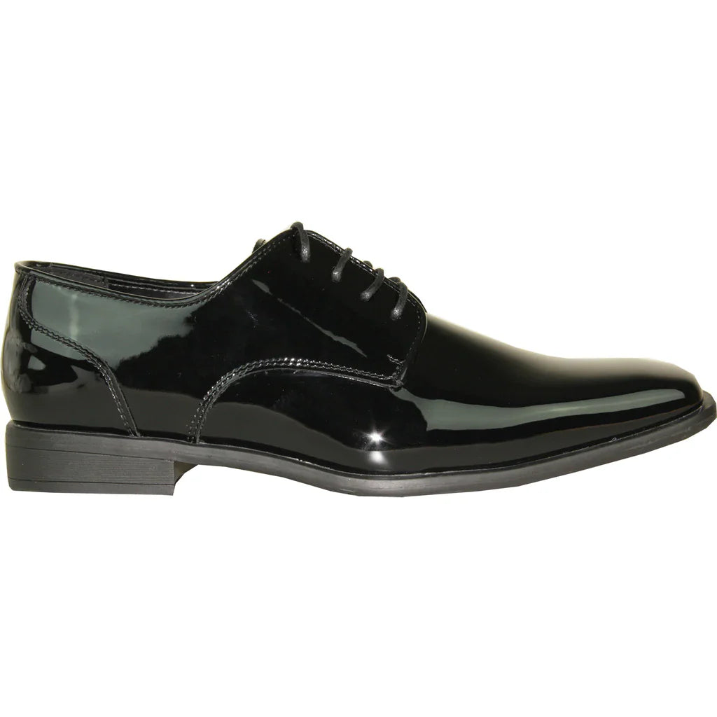 "Matteo" Black Vangelo Tuxedo Shoes-3
