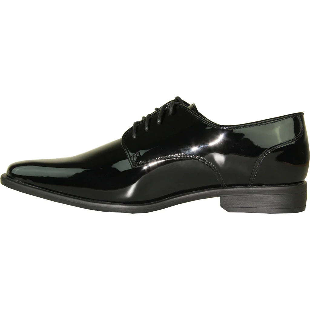 "Matteo" Black Vangelo Tuxedo Shoes-4