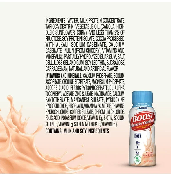 BOOST High Protein Nutritional Drink, Rich Chocolate, 20 g Protein, 15 - 8 fl oz Bottles