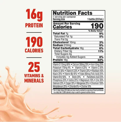BOOST High Protein Nutritional Drink, Rich Chocolate, 20 g Protein, 15 - 8 fl oz Bottles