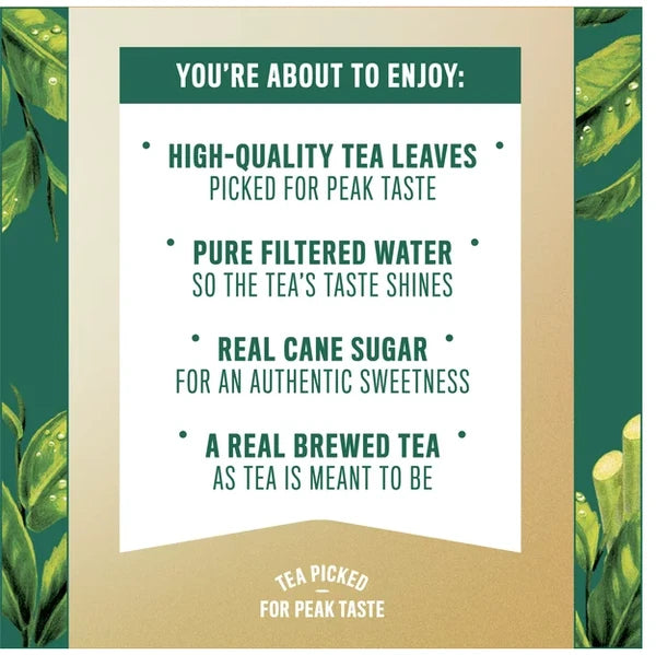 Gold Peak Real Brewed Tea Cane Sugar Sweet, Bottled Tea Drink, 16.9 fl oz, 6 Bottles