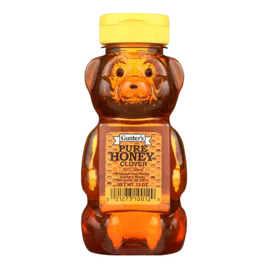 Gunter Pure Clover Honey - Case Of 12 - 12 Oz.