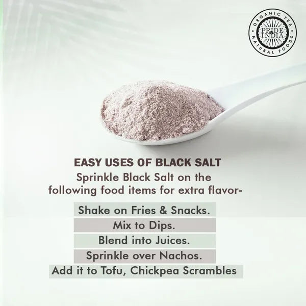 Himalayan Black Salt Extra-Fine Grind Powder 2.2 Lbs - Rarest & Enriched W/84+ Natural Minerals- Low Sodium- Mineral Rich Nutrition and Enhanced Taste- Healthier Table Salt Substitute