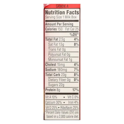 Horizon Organic Dairy Milk - Organic - 1 Percent - Lowfat - Box - Chocolate - Plus Dha Omega-3 - 6/8 Oz - Case Of 3