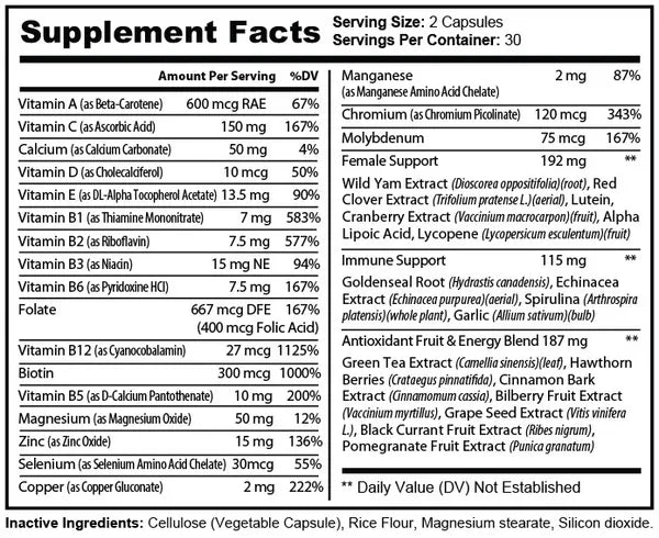 Pure Multivitamin WN 60 Capsules