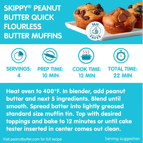 SKIPPY Creamy Peanut Butter Twin Pack 2