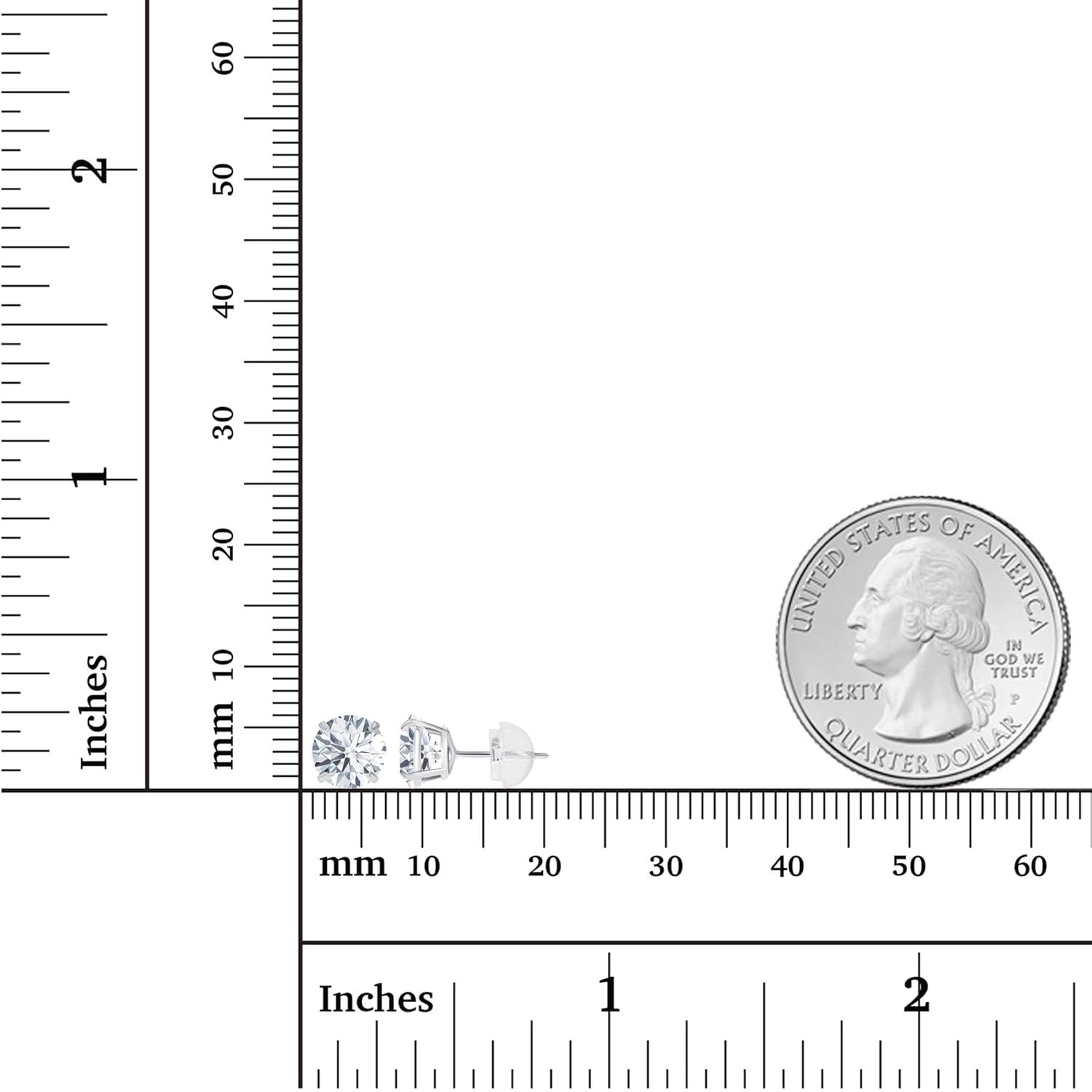 2.50 CTW AGI Certified Lab-Grown Diamond Stud Earrings in 14K White Gold – G Color, VS Clarity-2